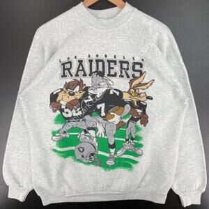 90S Los Angeles Raiders Nfl Football Crewneck Sweatshirt